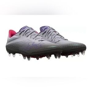 New Under Armour Blur Smoke MC Soccer Cleats Grey 3025123-100 Women's Size 9.5